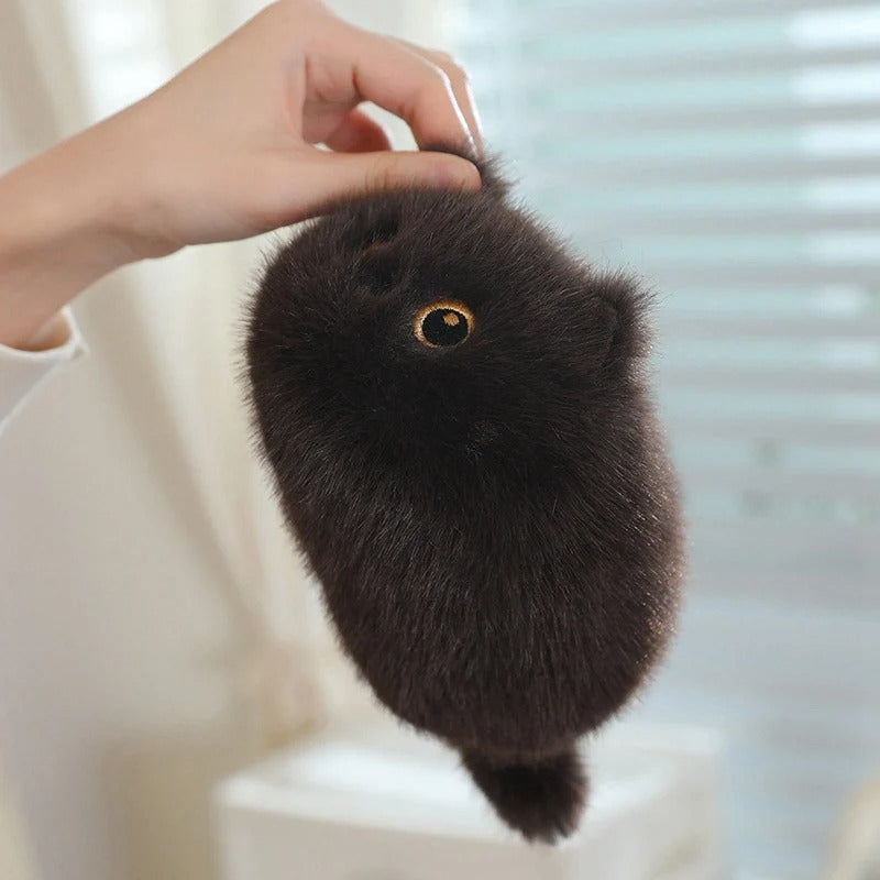 Cute Cat Plush Toy – Black, Siamese, Calico & Brown Cat Stuffed Doll