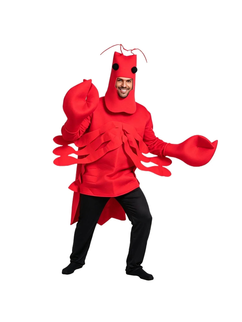 Red Lobster Costume – Funny Adult Sea Creature Fancy Dress
