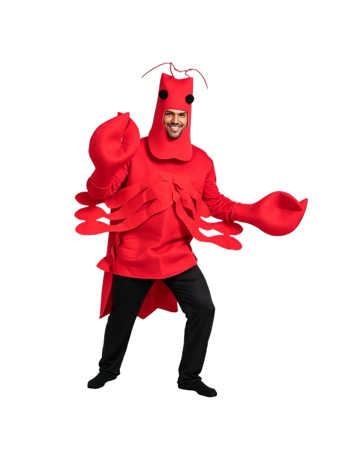 Red Lobster Costume – Funny Adult Sea Creature Fancy Dress