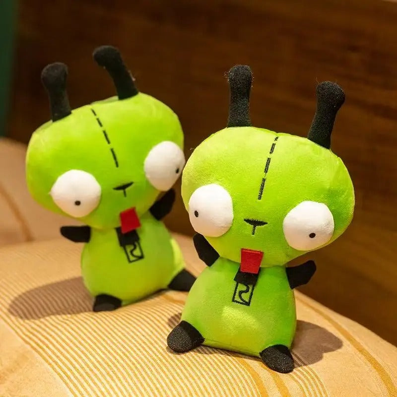 Cute Green Alien Plush Toy – Kawaii Space Invader Stuffed Doll
