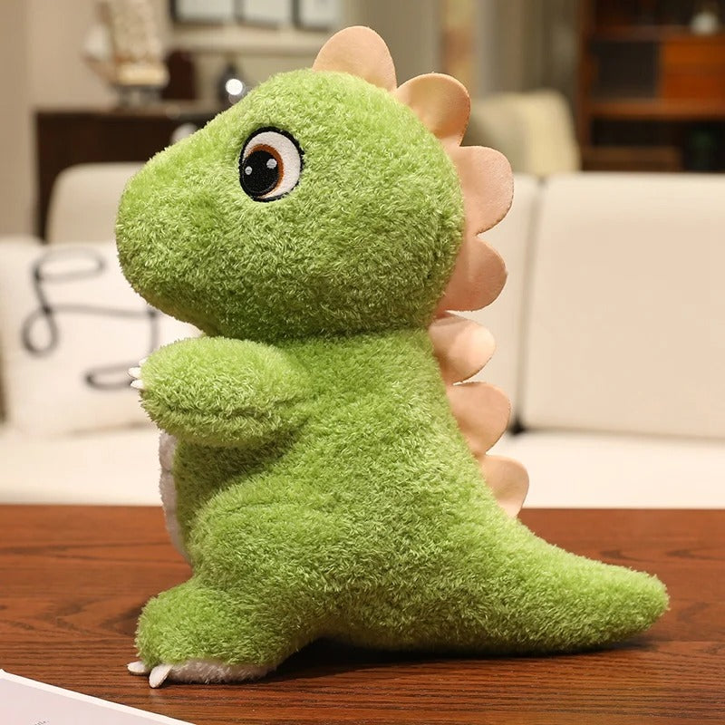 Cute Big-Eyed Dinosaur Plush Toy – Soft Green Dino Stuffed Animal