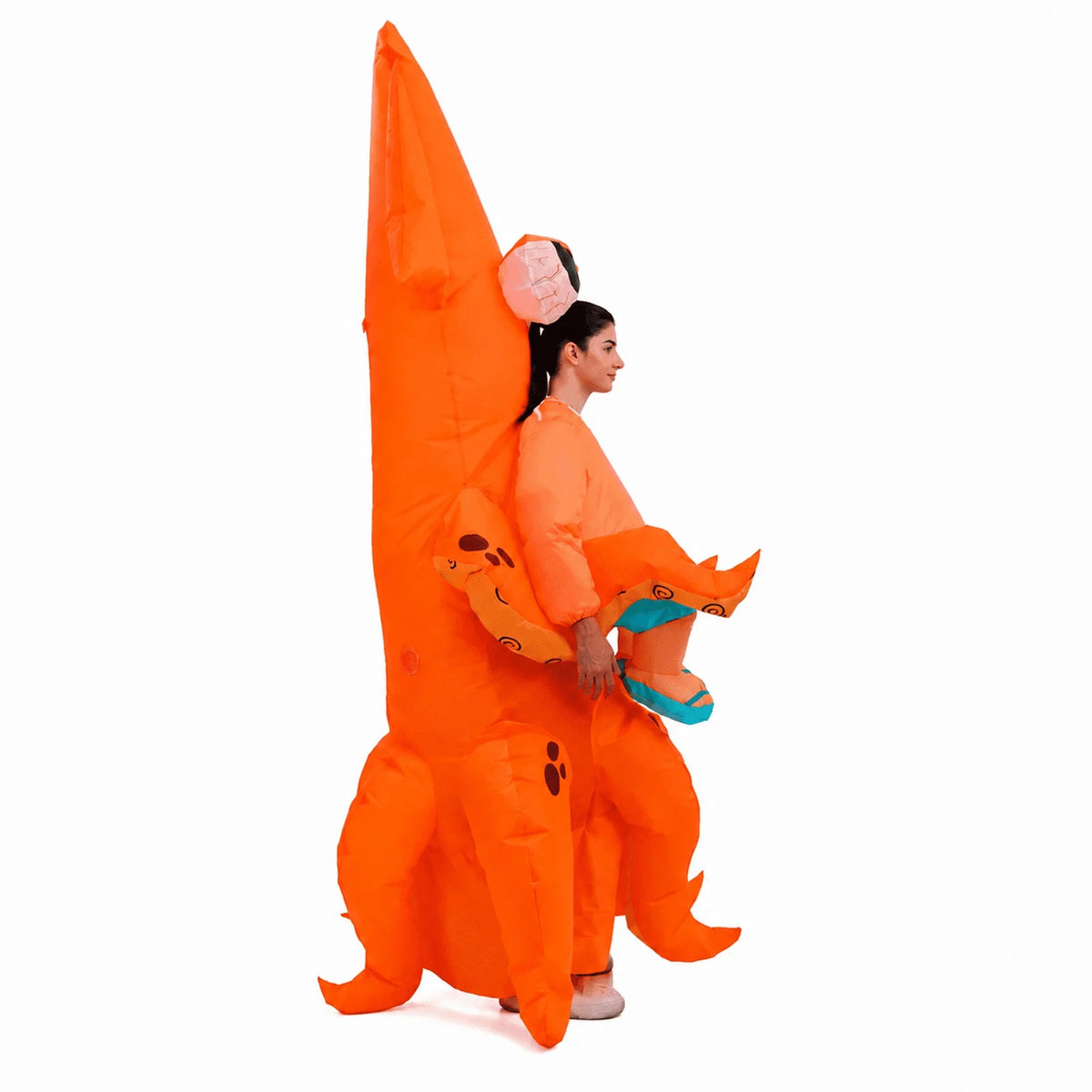 Inflatable Squid Costume – Funny Orange Sea Creature Outfit