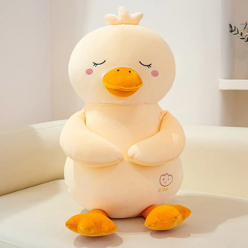 Giant Kawaii Yellow Duck Plush – Soft Cuddly Stuffed Animal