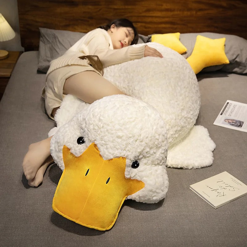Big Stuffed Animal Duck Plush Toy – Soft Duck Plush Pillow Mat Sleeping Cushion