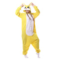 Yellow Bunny Costume Adult Kigurumi Onesie Cosplay Pajamas Unisex Halloween Christmas Sleepwear Party Outfit
