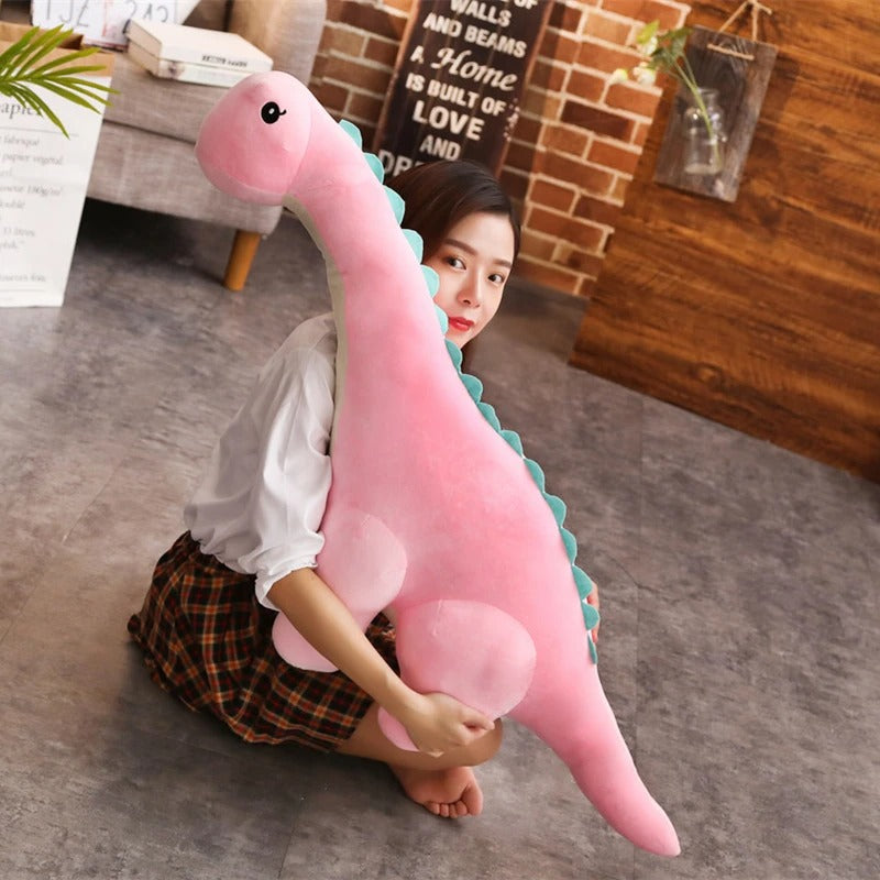Cute Long Dinosaur Plush Toy – Soft Diplodocus Stuffed Animal, Adorable Dino Pillow