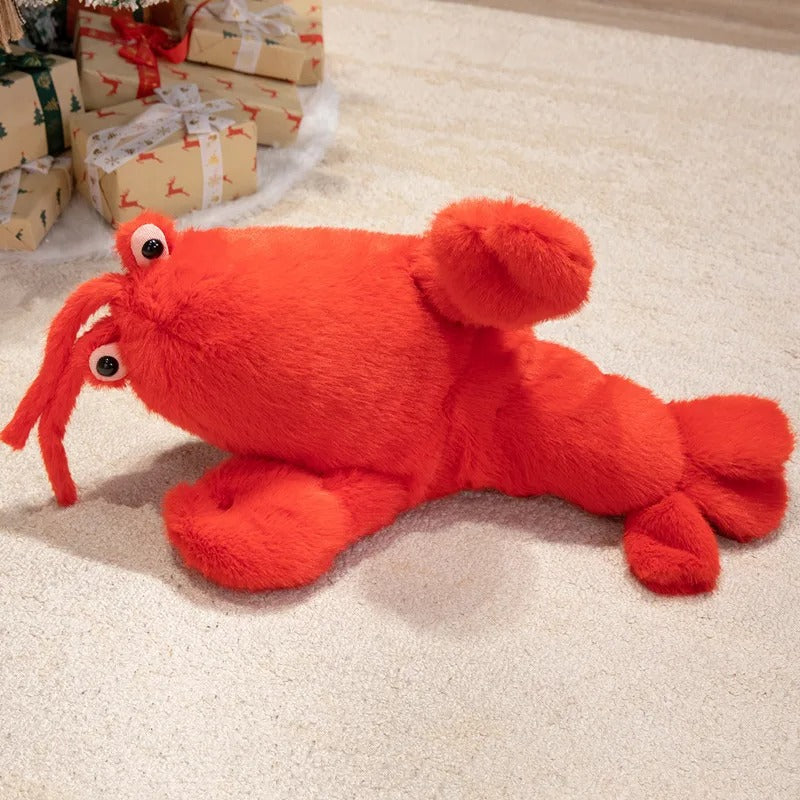 Red Lobster Plush Pillow – Soft Marine Animal Stuffed Toy
