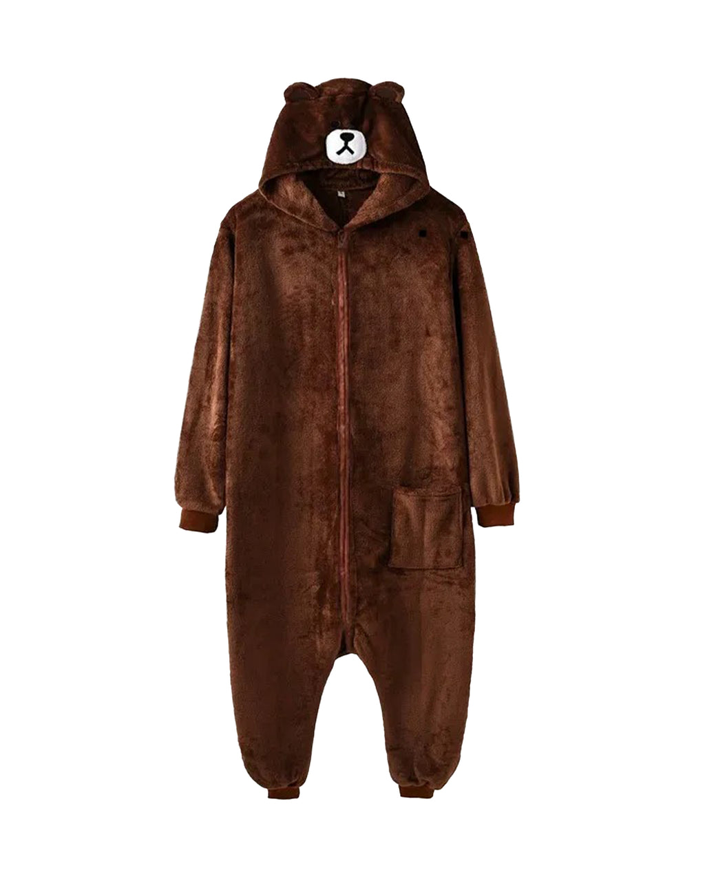 Cute Brown Teddy Bear Kigurumi Onesie Cosplay Halloween Costumes for Adults