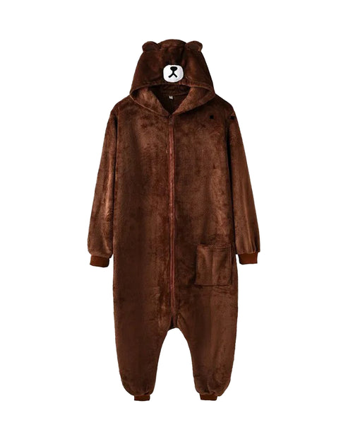 Cute Brown Teddy Bear and Kumamon Kigurumi Onesie Cosplay Halloween Costumes for Adults