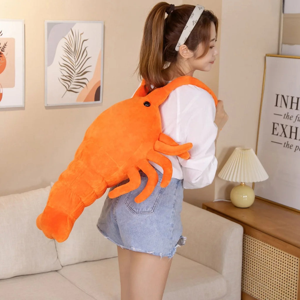 Orange Lobster Plush Toy – Soft & Cuddly Sea Creature