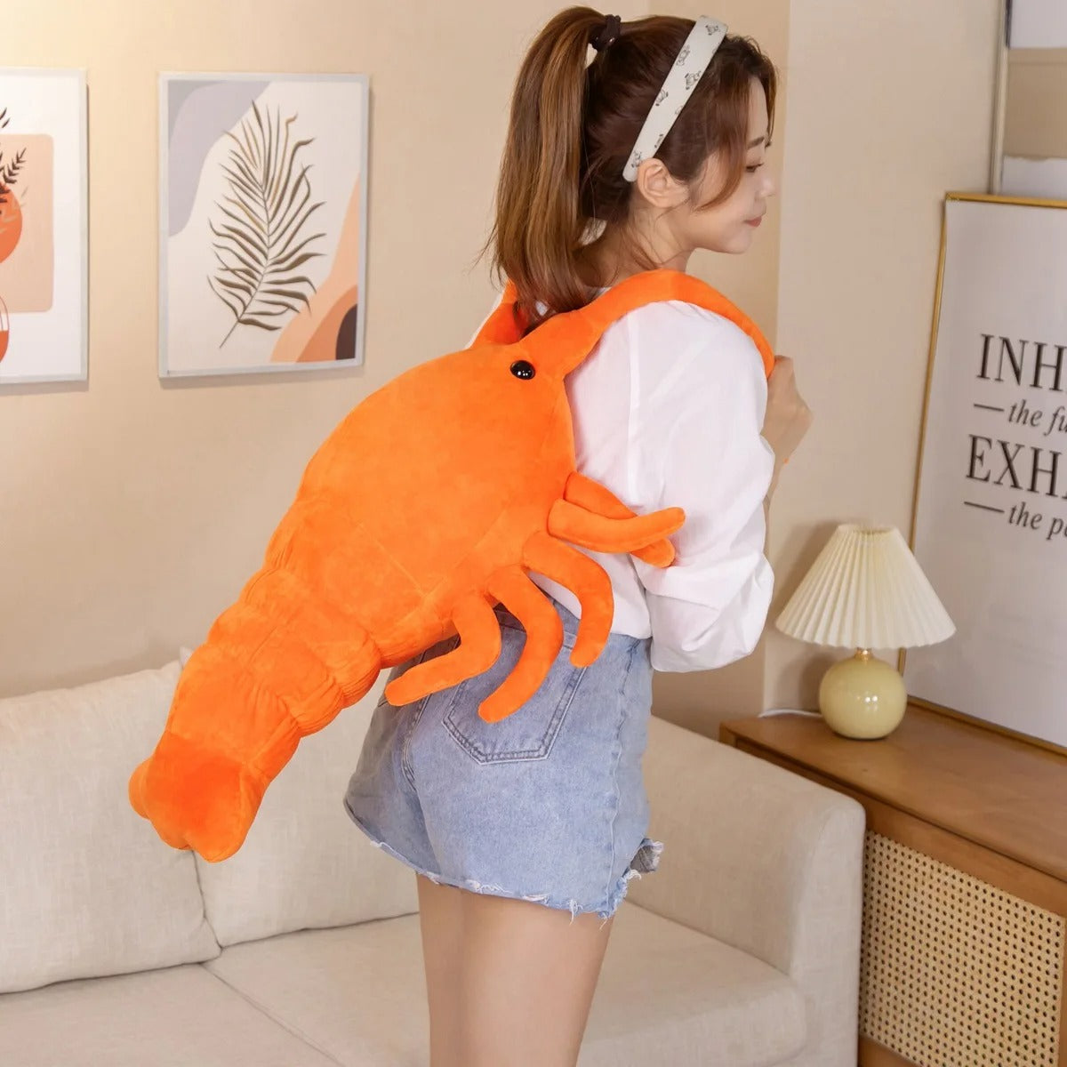 Orange Lobster Plush Toy – Soft & Cuddly Sea Creature