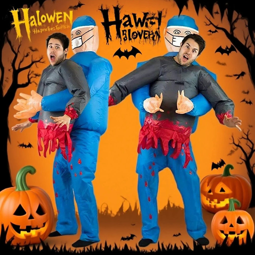 Inflatable Surgeon Carrying Man Costume – Funny Halloween Doctor Outfit