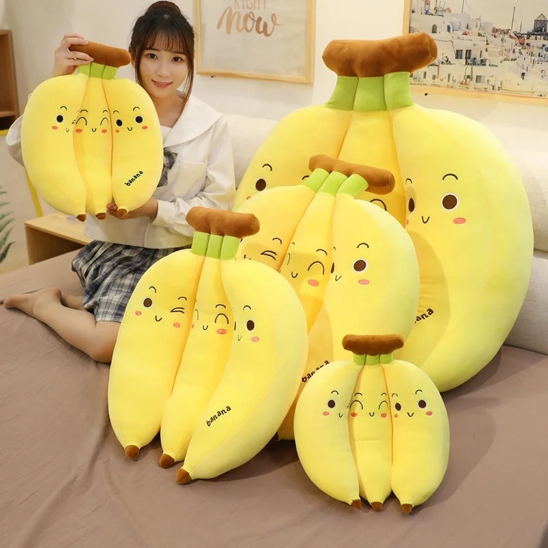 Kawaii Banana Plush Pillow – Cute Soft Fruit Stuffed Toy