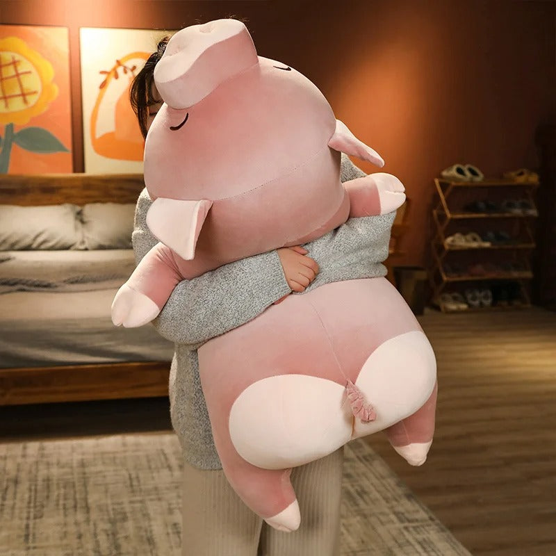 Cute Squishy Pig Plush Toy – Soft Piggy Pillow