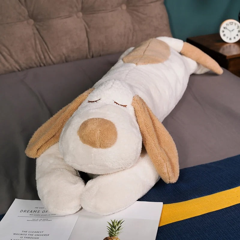 Long Soft Down Cotton Dog Plush Pillow