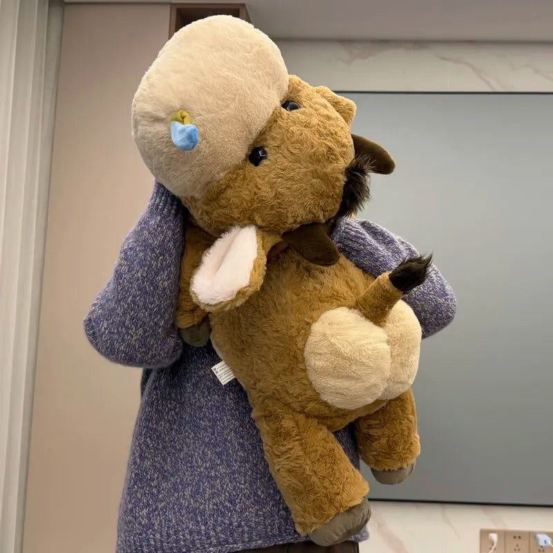 Soft Cow Plush Toy – Cute Huggable Farm Animal Pillow