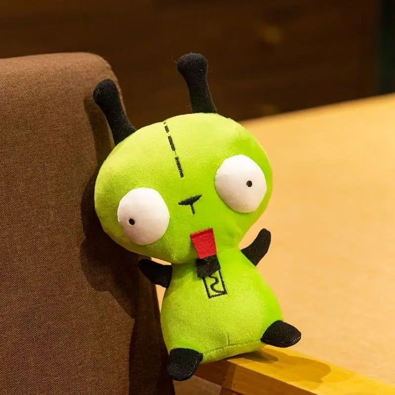 Cute Green Alien Plush Toy – Kawaii Space Invader Stuffed Doll