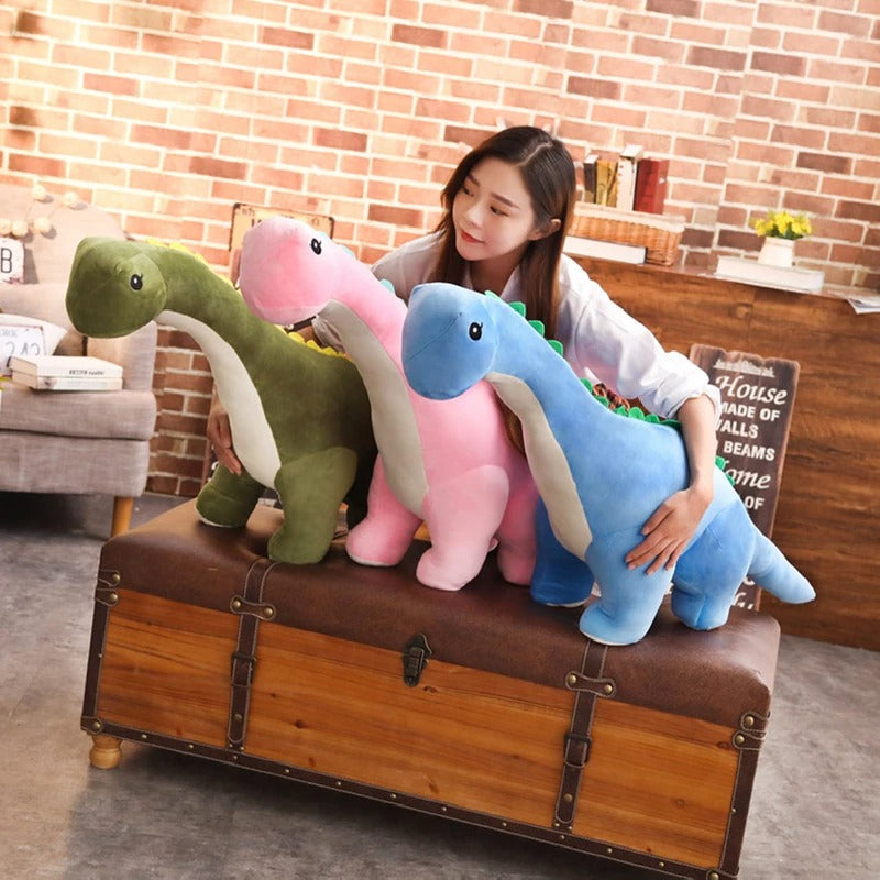 Cute Long Dinosaur Plush Toy – Soft Diplodocus Stuffed Animal, Adorable Dino Pillow