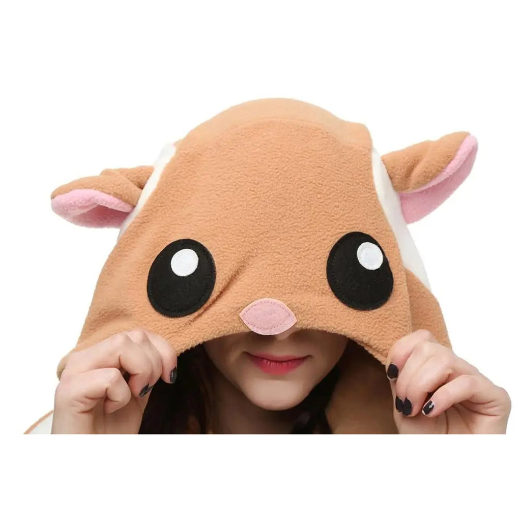 Flying Squirrel Costume Adult Kigurumi Onesie Cosplay Pajamas Unisex Halloween Costume Christmas Sleepwear Party Outfit