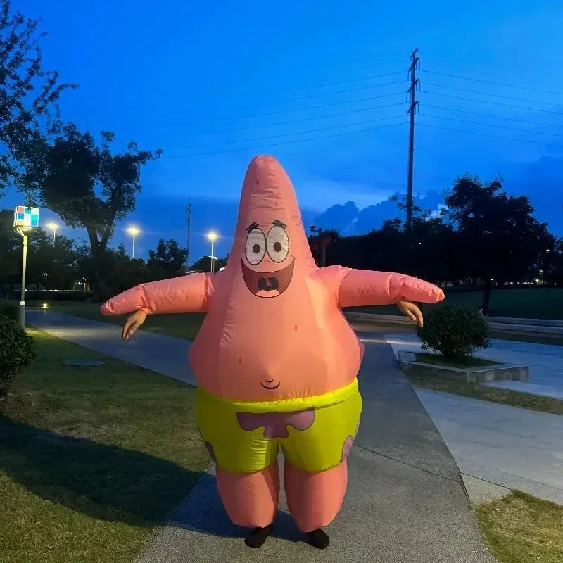 Inflatable Pink Starfish Costume – Funny Full Body Party Outfit