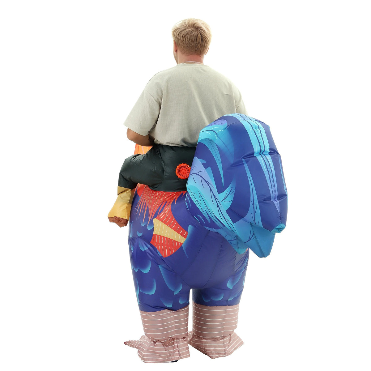 Inflatable Rooster Ride-On Costume – Funny Chicken Halloween Outfit