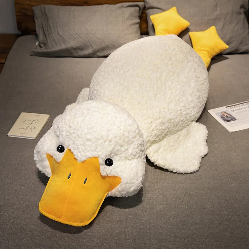Big Stuffed Animal Duck Plush Toy – Soft Duck Plush Pillow Mat Sleeping Cushion
