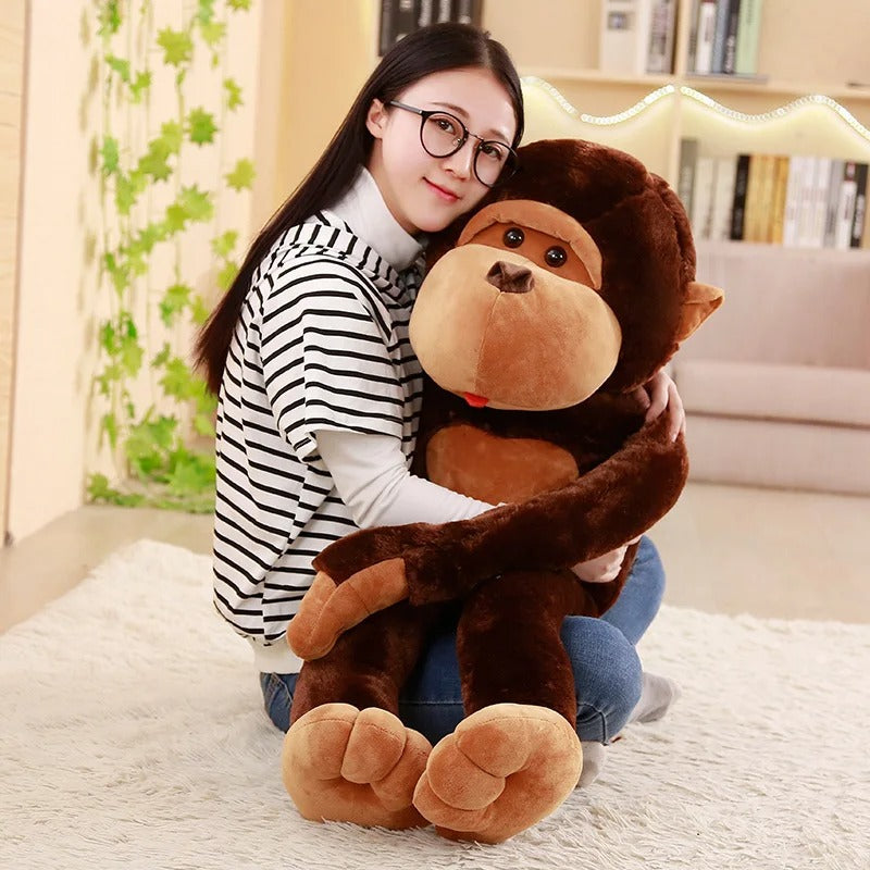 Giant Big Mouth Monkey Plush Toy –  Gorilla Stuffed Pillow