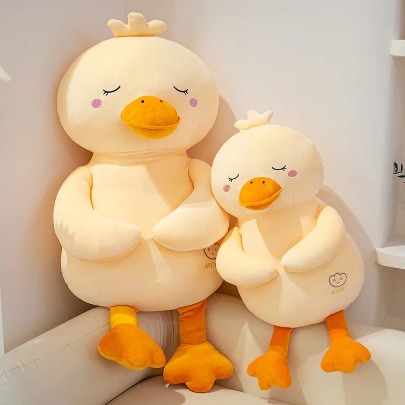 Giant Kawaii Yellow Duck Plush – Soft Cuddly Stuffed Animal