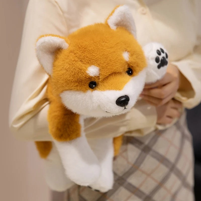 Cute Shiba Inu Plush Toy – Soft Japanese Dog Stuffed Animal, Adorable Puppy Pillow
