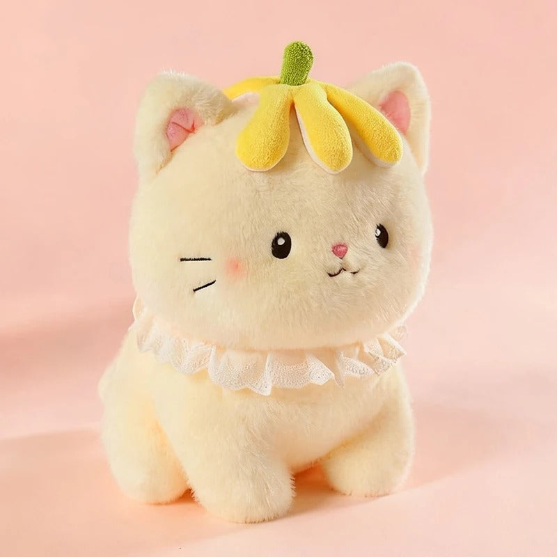 Kawaii Banana Cat Plush – Cute Soft Stuffed Animal