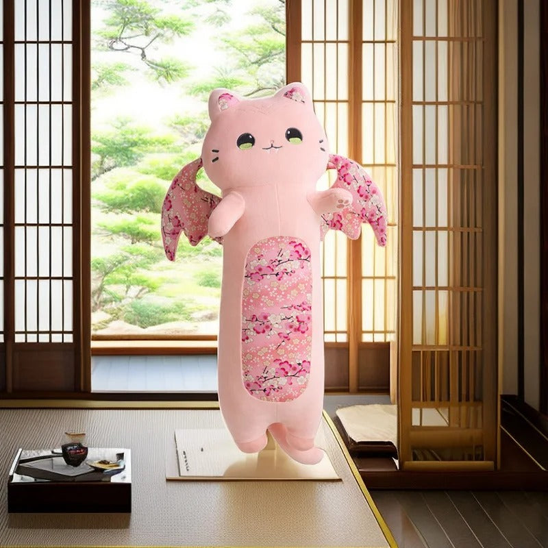 Pink & Purple Sakura Cat Flying Wings Plush Toy