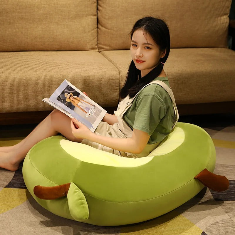 Giant Avocado Plush Toy – Soft Fruit Pillow