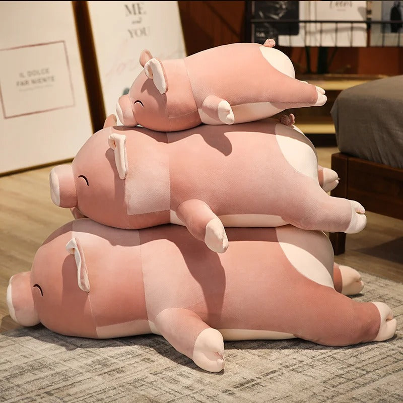Cute Squishy Pig Plush Toy – Soft Piggy Pillow