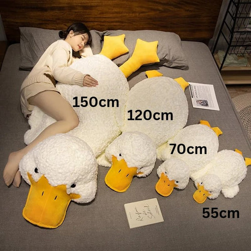 Big Stuffed Animal Duck Plush Toy – Soft Duck Plush Pillow Mat Sleeping Cushion