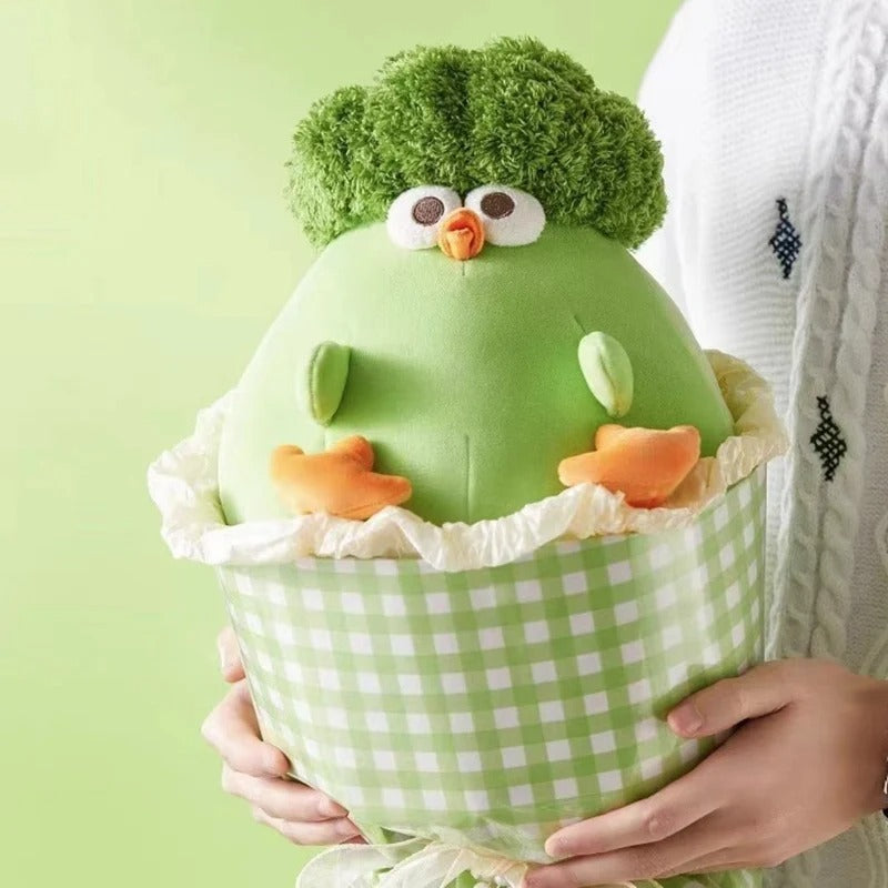 Broccoli Chicken Plush Toy – Cute & Soft Stuffed Animal