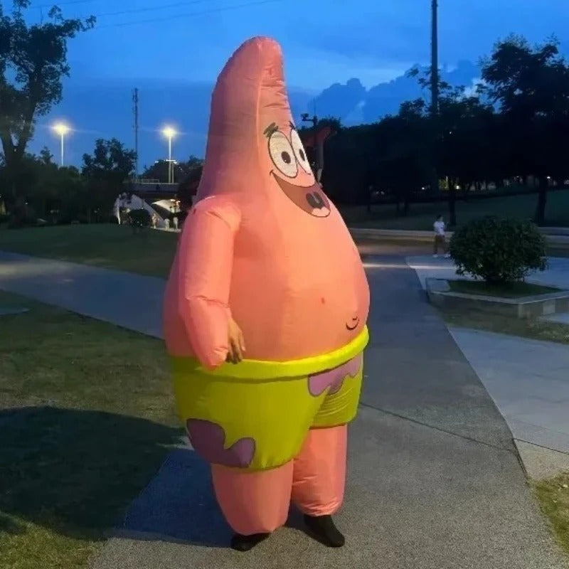 Inflatable Pink Starfish Costume – Funny Full Body Party Outfit
