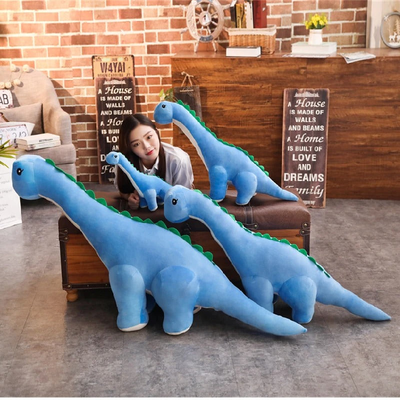 Cute Long Dinosaur Plush Toy – Soft Diplodocus Stuffed Animal, Adorable Dino Pillow