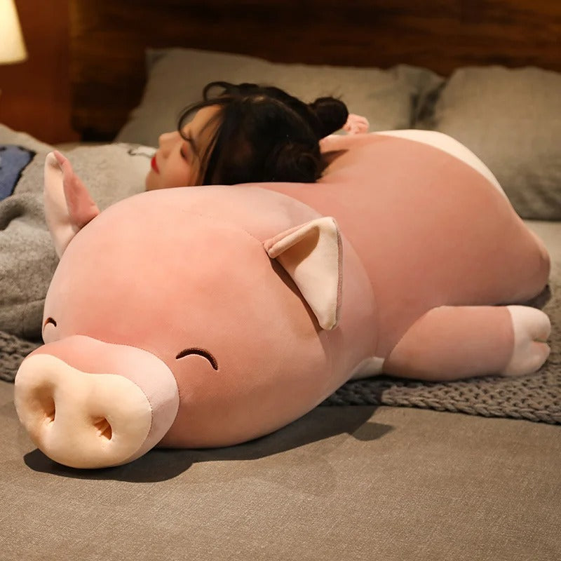 Cute Squishy Pig Plush Toy – Soft Piggy Pillow