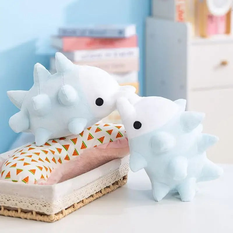Cute Blue Axolotl Plush Toy – Soft Kawaii Stuffed Animal