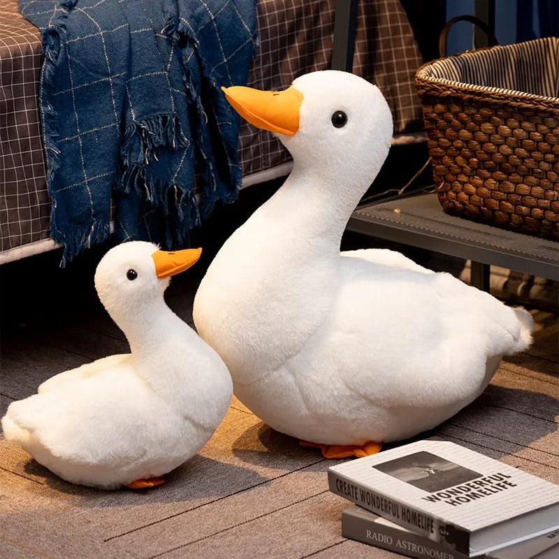 White Goose Plush – Soft Cute Stuffed Animal