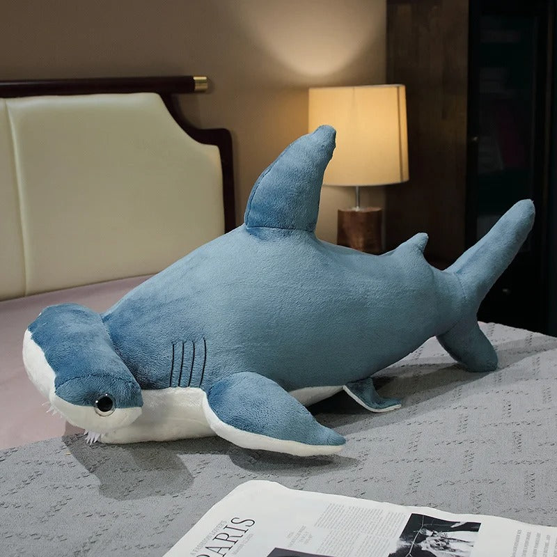 Giant Whale Plush Toy – Soft Huggable Ocean Animal Pillow