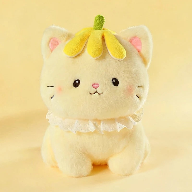 Kawaii Banana Cat Plush – Cute Soft Stuffed Animal