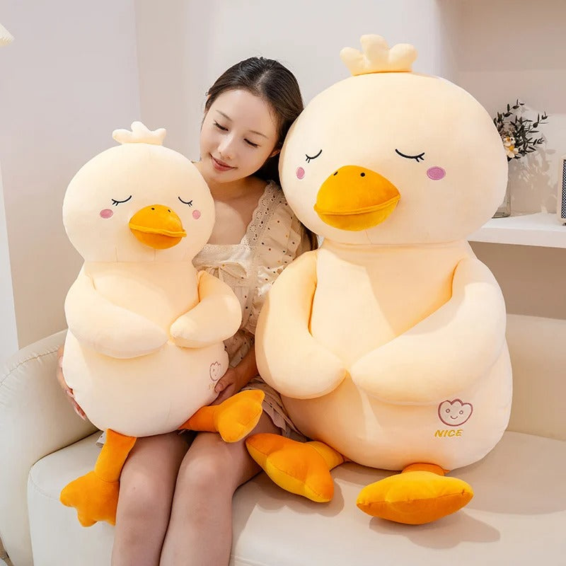 Giant Kawaii Yellow Duck Plush – Soft Cuddly Stuffed Animal