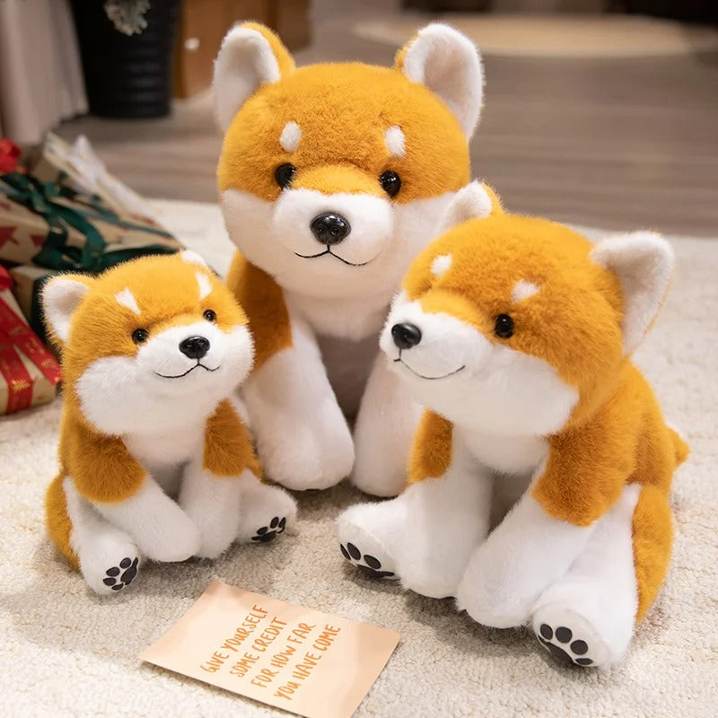 Cute Shiba Inu Plush Toy – Soft Japanese Dog Stuffed Animal, Adorable Puppy Pillow