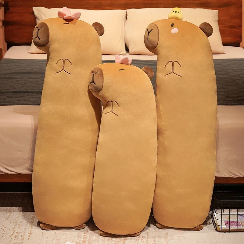 Cute Capybara Long Sleeping Pillow Plush Toy
