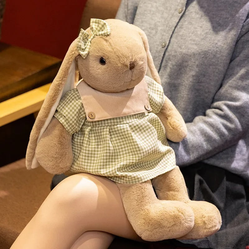 Adorable Bunny Plush Toy – Soft Floppy-Eared Rabbit with Cute Outfit