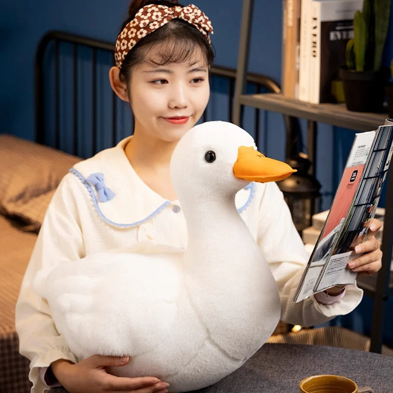 White Goose Plush – Soft Cute Stuffed Animal