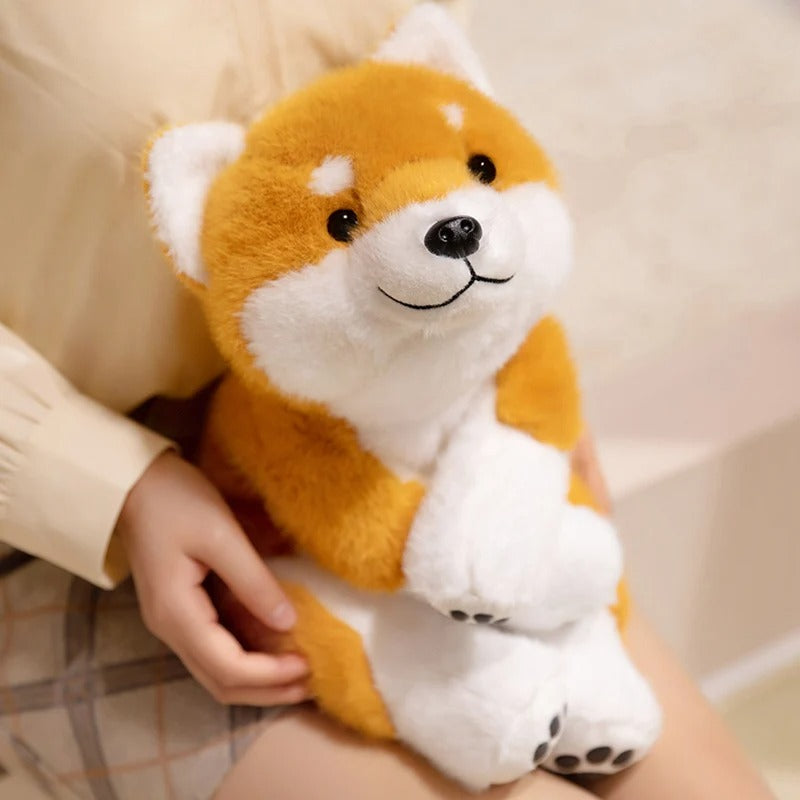 Cute Shiba Inu Plush Toy – Soft Japanese Dog Stuffed Animal, Adorable Puppy Pillow