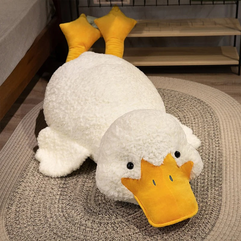 Big Stuffed Animal Duck Plush Toy – Soft Duck Plush Pillow Mat Sleeping Cushion