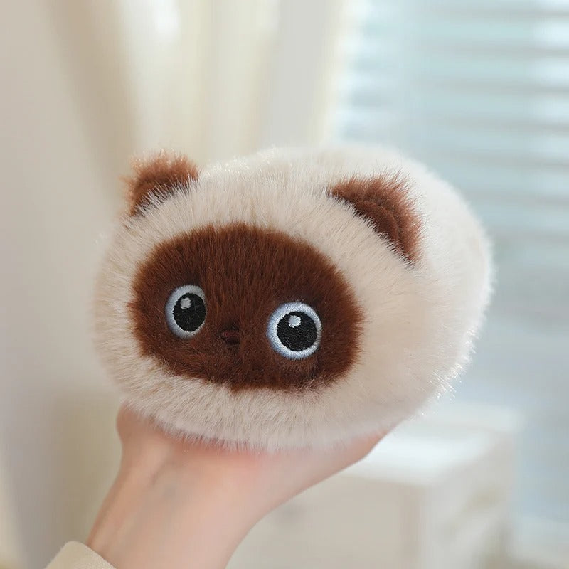 Cute Cat Plush Toy – Black, Siamese, Calico & Brown Cat Stuffed Doll